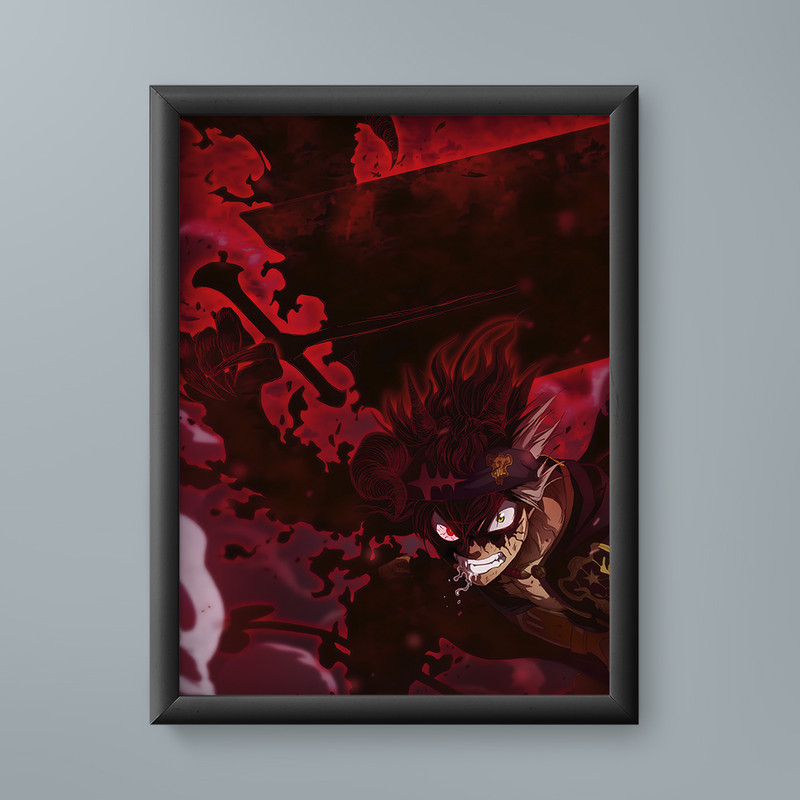 تابلو مدل انیمه آستا بلک کلاور asta black clover anime 06