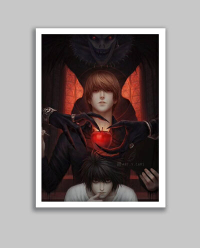 تابلو مدل انیمه دفترچه مرگ Death Note کد LA-G10540