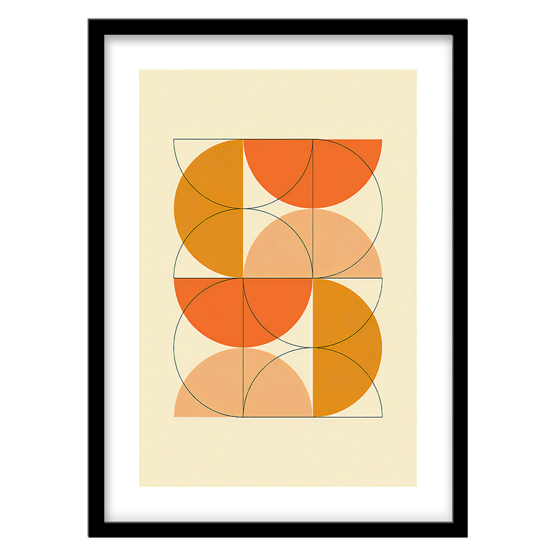 تابلو دکوراتیو فورنیمو مدل Abstract Geometric کد 0522Bمدل 1