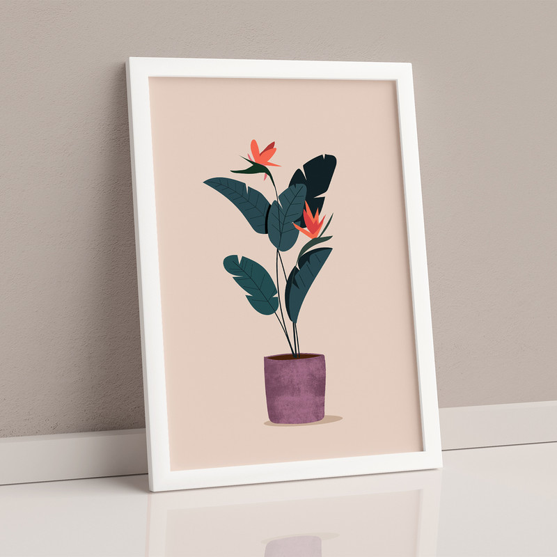تابلو مدل دیواری طرح گلدان کد EA-1084 - Image 2