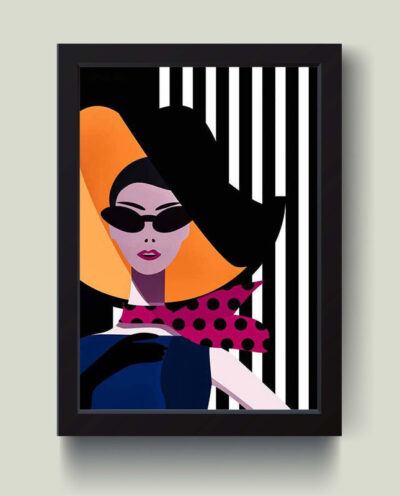 تابلو مدل مینیمال Lady کدS2913-b