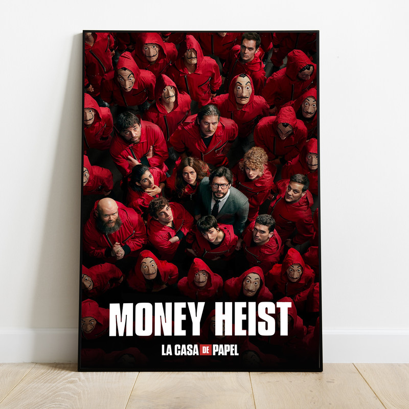 تابلو بلوویش مدل Money Heistمدل 1 - Image 2