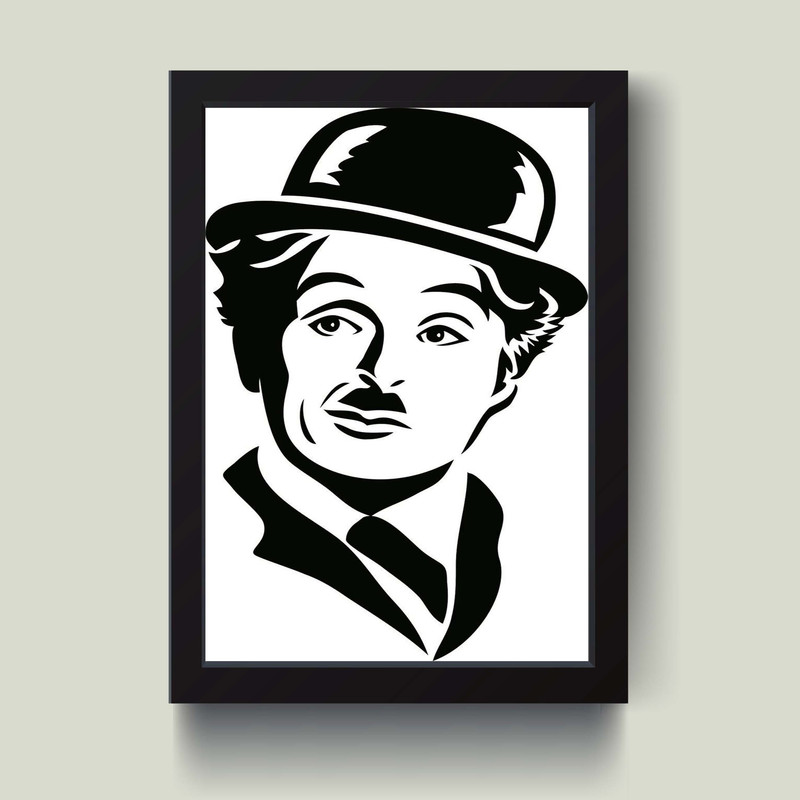 تابلو مدل مینیمال Charlie Chaplin چارلی چاپلین کد m50303