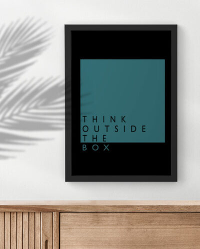 تابلو صبا طرح مدل Think outside the box