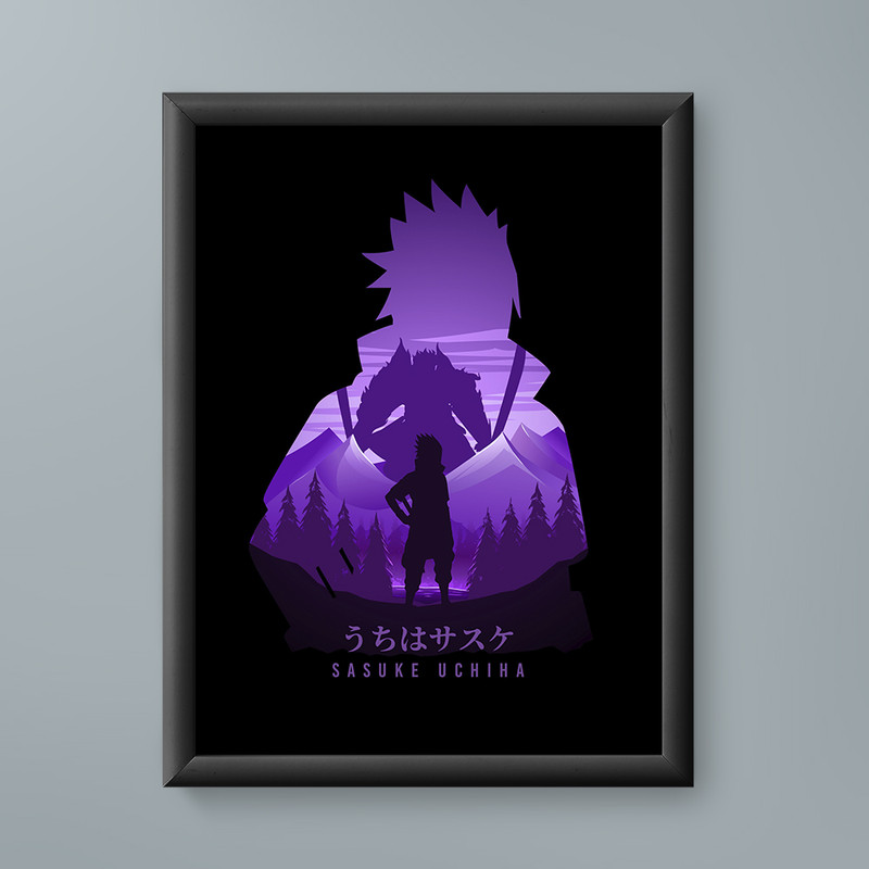 تابلو مدل ساسکه ناروتو 08 sasuke naruto