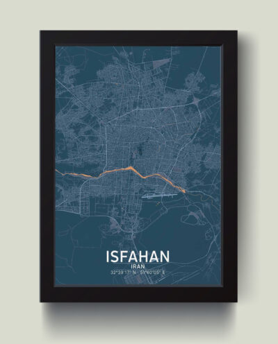 تابلو مدل مینیمال Isfahan اصفهان کد m2414-b