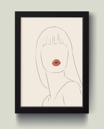 تابلو مدل مینیمال Girlish کدS1610-b