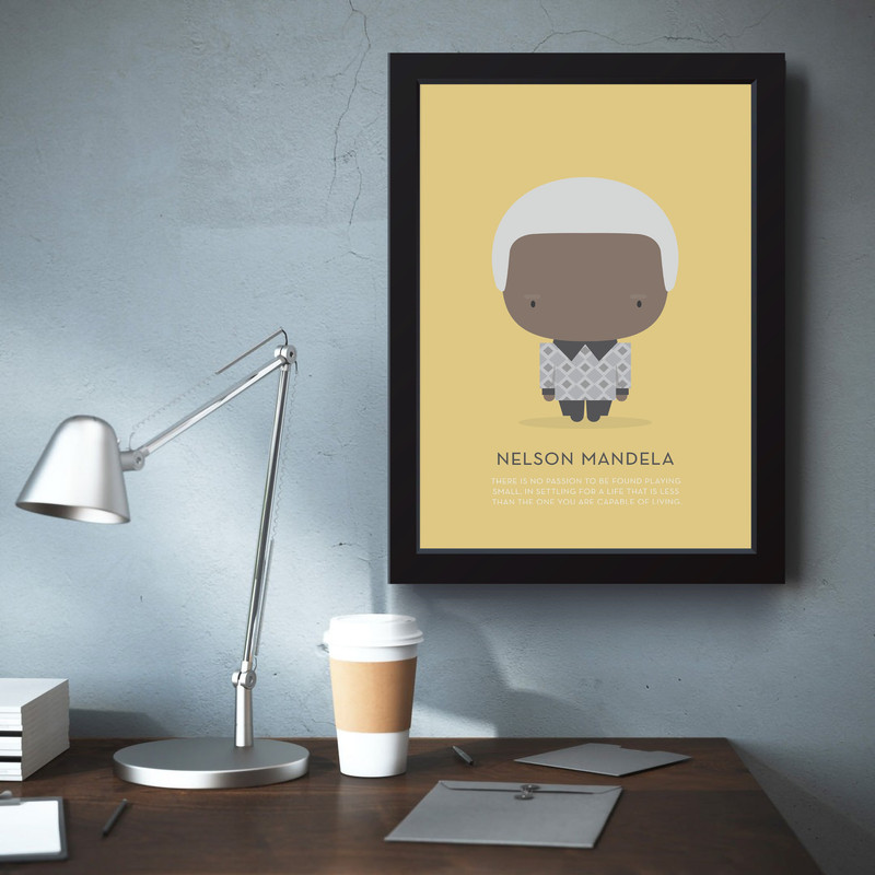 تابلو مدل نلسون ماندلا Nelson Mandela کد S3020-b - Image 4