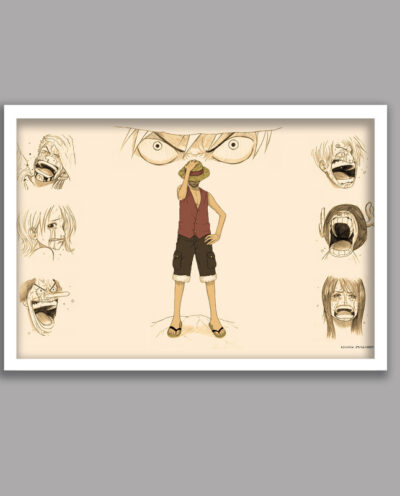 تابلو مدل انیمه وان پیس One Piece کد LA-G10495