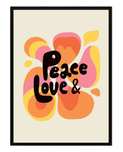 تابلو مدل Peac and love کد 2489011118