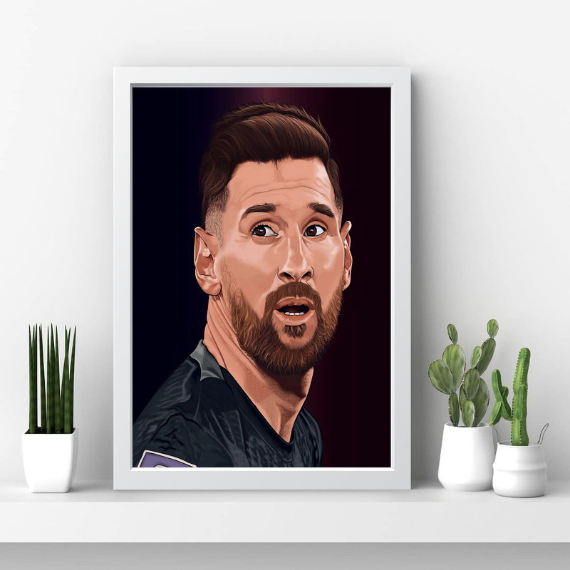 تابلو مدل مسی LEO MESSI کدS2626-w - Image 4