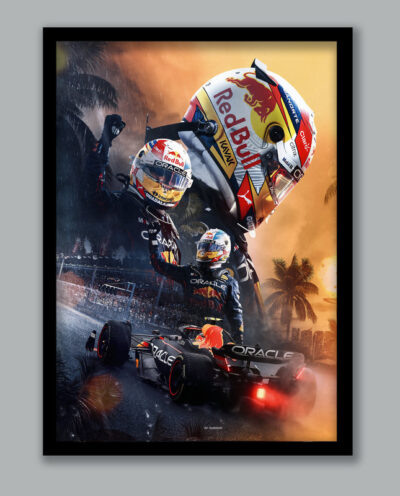 تابلو مدل فرمول یک مکس ورشتپن Max Verstappen کد LA-G10187