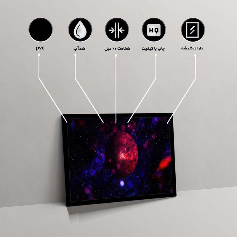 تابلو مدل red skull flowers کد F-15018 - Image 10