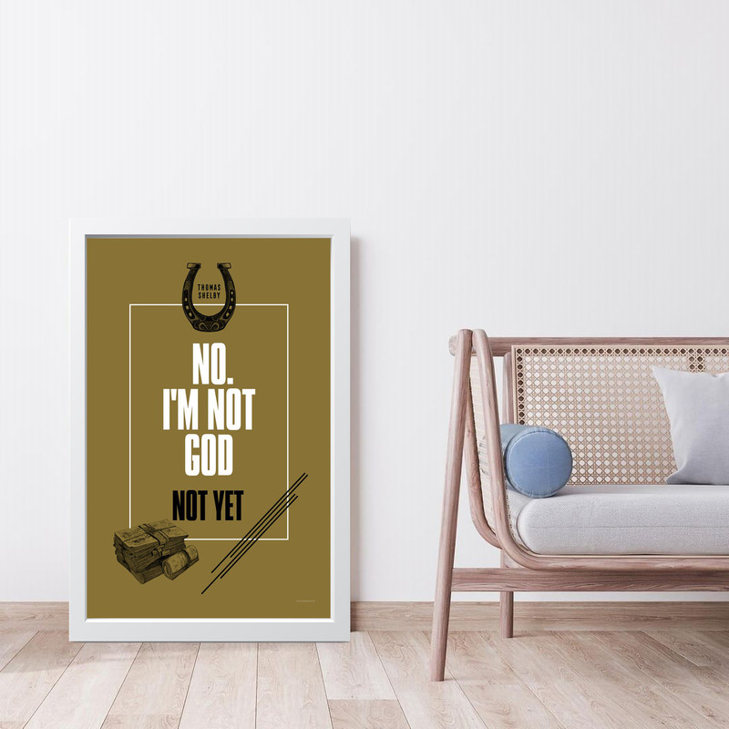 تابلو مدل انگیزشی Im not god کدG12-47 - Image 4