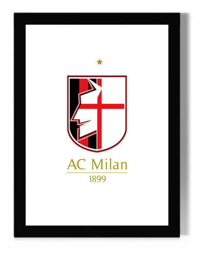 تابلو مدل دیواری طرح آث میلان AC Milan کد FD581