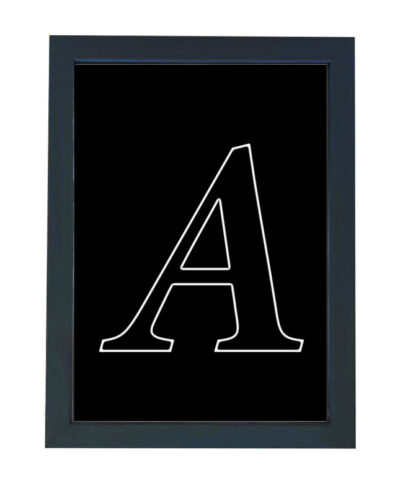 تابلو گالری چهره پرداز رخ مدل حرف A طرح عاشقانه کد Alphabet10001