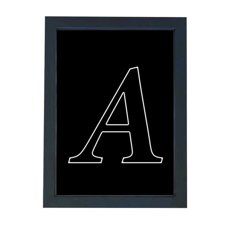 تابلو گالری چهره پرداز رخ مدل حرف A طرح عاشقانه کد Alphabet10001