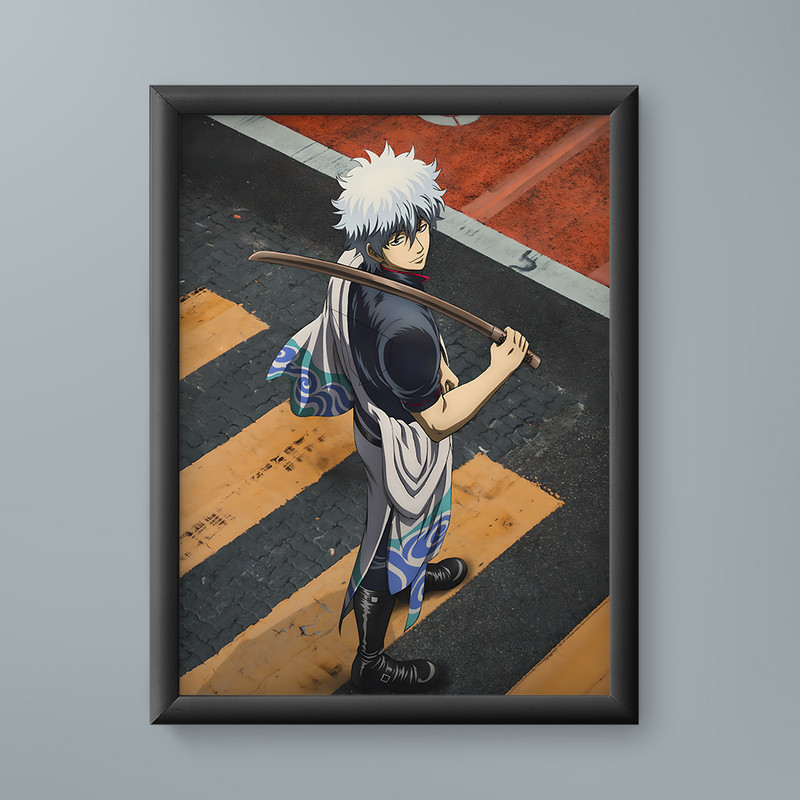 تابلو مدل انیمه ساکاتا گینتوکی گینتاما Sakata Gintoki Gintama anime 02 - Image 2