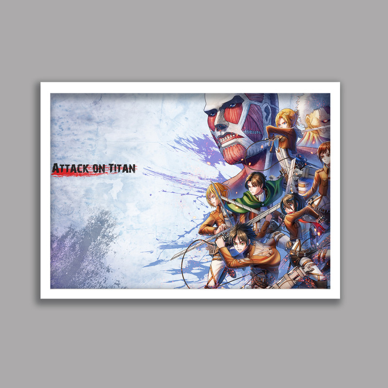 تابلو مدل انیمه اتک آن تایتان Attack on Titan کد LA-G10416