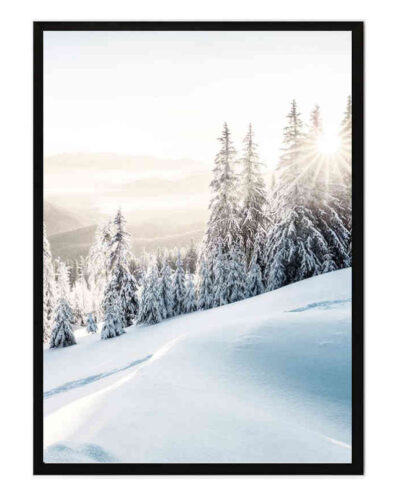 تابلو مدل Winter sunrise کد 248901465