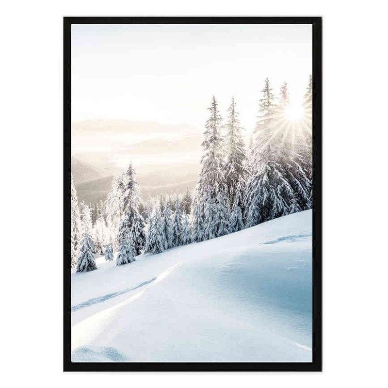 تابلو مدل Winter sunrise کد 248901465