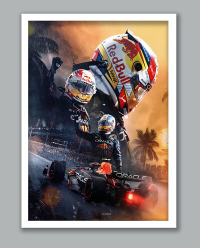 تابلو مدل فرمول یک مکس ورشتپن Max Verstappen کد LA-G10186