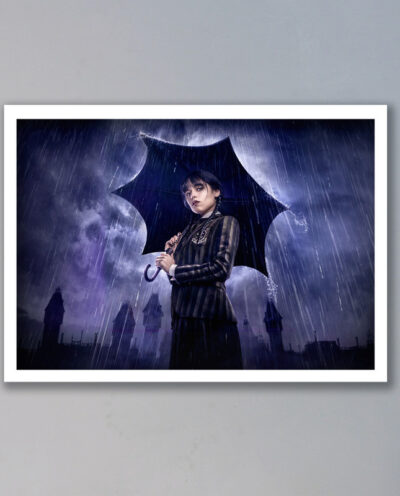 تابلو مدل ونزدی آدامز Wednesday Addams کد LAG1088
