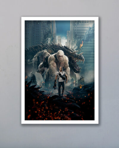 تابلو مدل فیلم Rampage دواین جانسون کد LAG10106