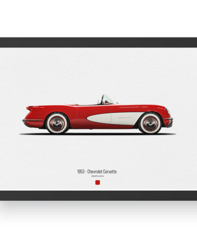 تابلو مدل Chevrolet Corvette 1953