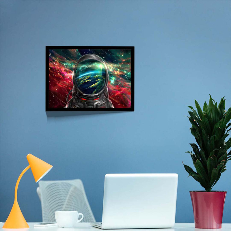تابلو مدل astronaut colorful galaxy کد F-10041 - Image 9