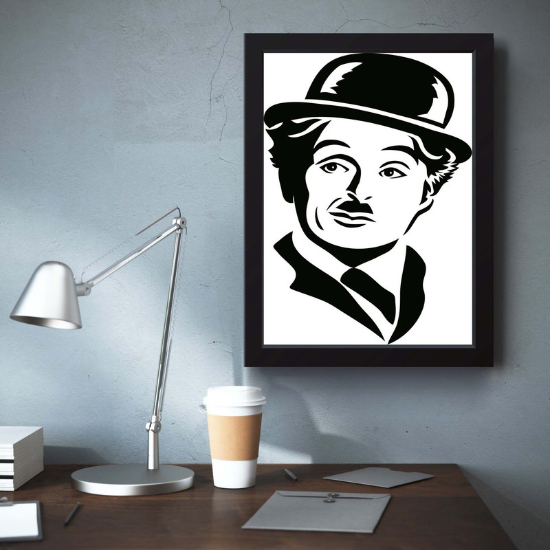تابلو مدل مینیمال Charlie Chaplin چارلی چاپلین کد m50303 - Image 4