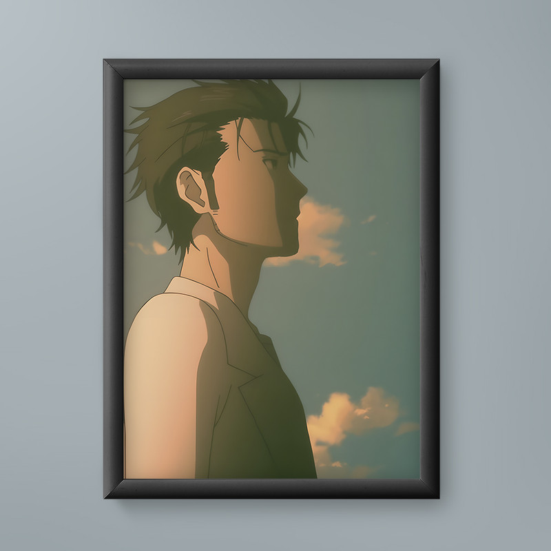 تابلو مدل انیمه رینتارو اوکابه اشتاینز گیت Rintarou Okabe SteinsGate anime 01