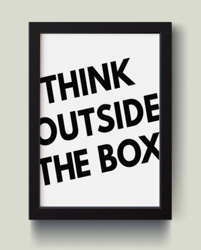 تابلو مدل انگیزشی Think Out Side The Box کدS1650-b