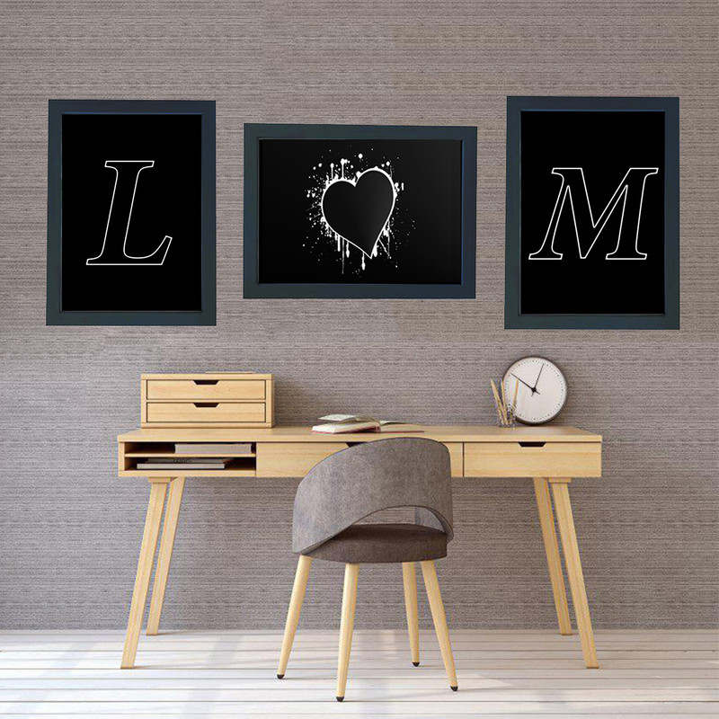 تابلو گالری چهره پرداز رخ مدل حرف L طرح عاشقانه دکوری کد Alphabet10016 - Image 6