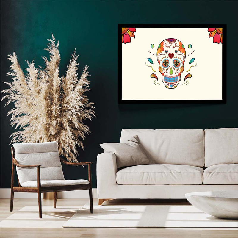 تابلو مدل skull colorful کد F-17006 - Image 3