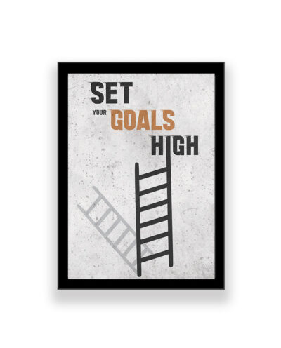 تابلو طرح انگیزشی مدل set your goals high