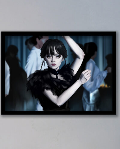 تابلو مدل ونزدی آدامز Wednesday Addams کد LAG1093