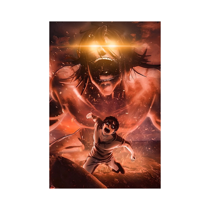 تابلو مدل انیمه ارن یگر اتک ان تایتان Eren Jaeger attack on titan 15 - Image 2