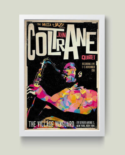 تابلو مدل مینیمال John Coltrane JAZZ کد m2425-b