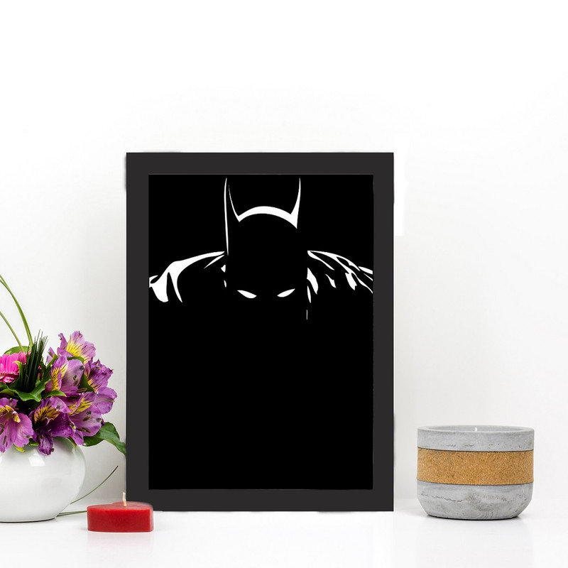 تابلو گالری چهره پرداز رخ مدل بتمن طرح Batman Minimalist Art کد GCPA10014 - Image 4