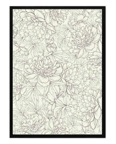 تابلو مدل Peony sketch کد 2489011057