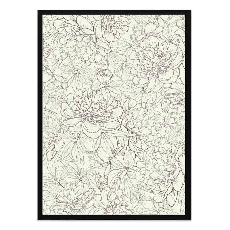 تابلو مدل Peony sketch کد 2489011057