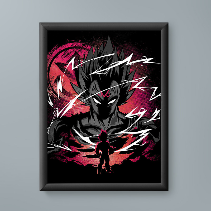 تابلو مدل وجیتا دراگون بال Vegeta Dragon Ball 09