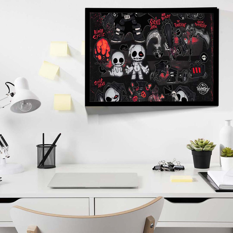 تابلو مدل grim reapers skulls کد F-12047 - Image 6