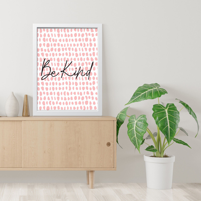 تابلو مدل مینیمال Be kind کد m2567-w - Image 4