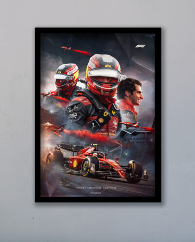 تابلو مدل فرمول یک کارلوس ساینز Sainz کد LA-F1G1020B