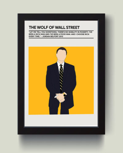تابلو مدل Wolf of the wall street کدm2508-b