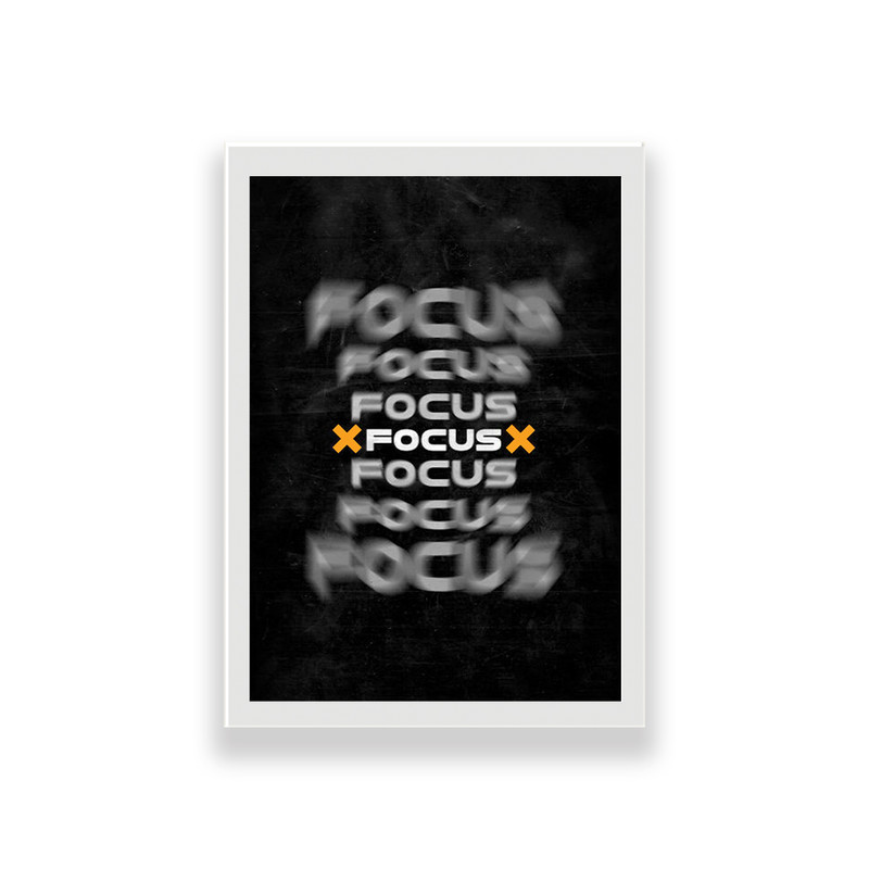 تابلو طرح انگیزشی تمرکز focus - Image 2