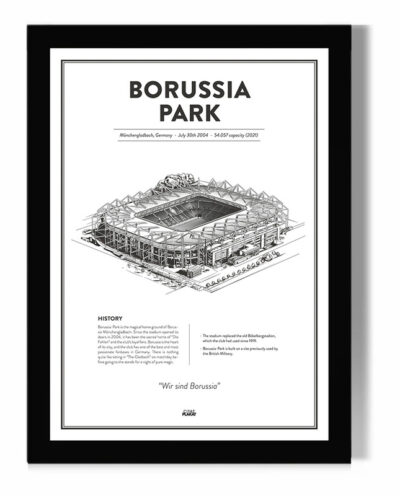 تابلو مدل دیواری طرح استادیوم دورتموند Borussia Park کد FD035