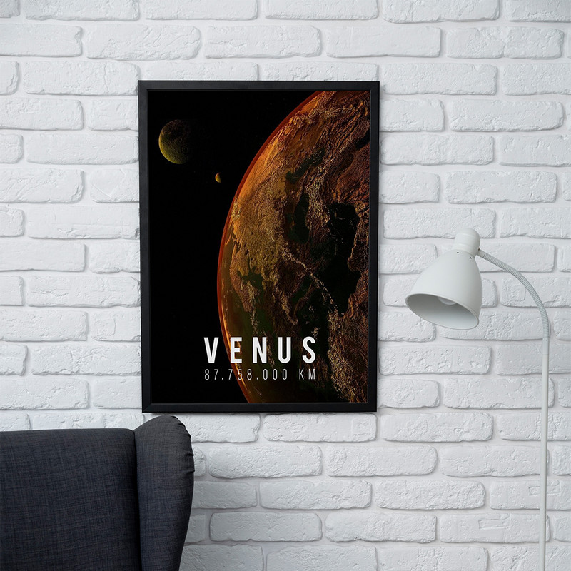 تابلو مدل دیواری طرح سیاره زهره Venus کد FD461 - Image 2